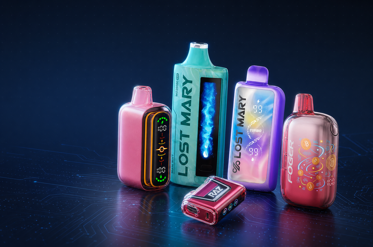 Vape products showcase